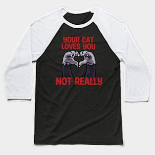 Cat Love Baseball T-Shirt